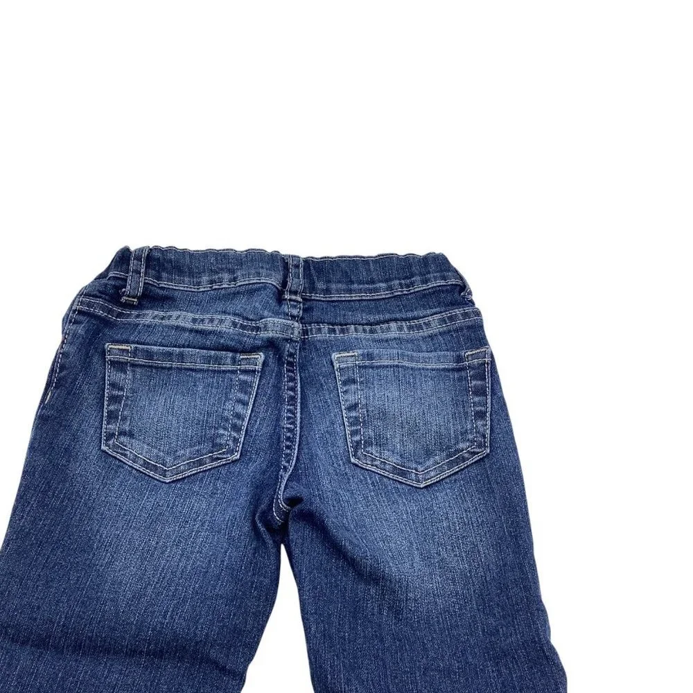 Childrens Place Girls Skinny Jeans 4T‎ Blue Adjustable Waist Denim Cotton Blend